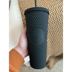 Starbucks Studded Matte Black Cold Cup